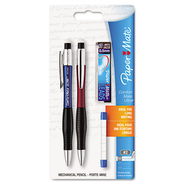 Paper Mate® Comfortmate Ultra Pencil Starter Set, 0.5 Mm, Hb (#2.5), Black Lead, Assorted Barrel Colors, 2-pack freeshipping - TVN Wholesale